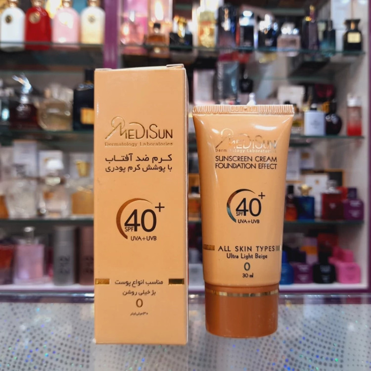 کرم ضد افتاب مدیسان انواع پوست رنگی بژ خیلی روشن شماره 0 حجم 30 میل SPF40