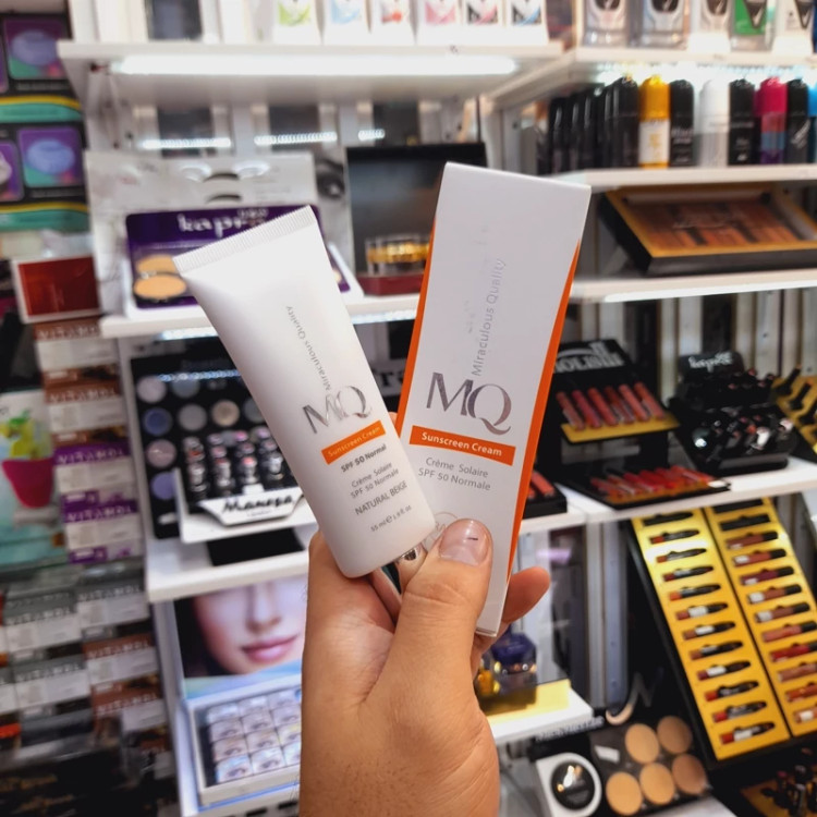 کرم ضدافتاب MQ ام کیو SPF50 نچرال،بژ طبیعی 55 میل انواع پوست