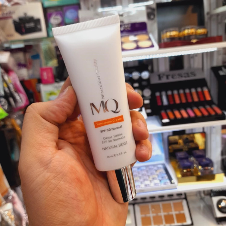 کرم ضدافتاب MQ ام کیو SPF50 نچرال،بژ طبیعی 55 میل انواع پوست