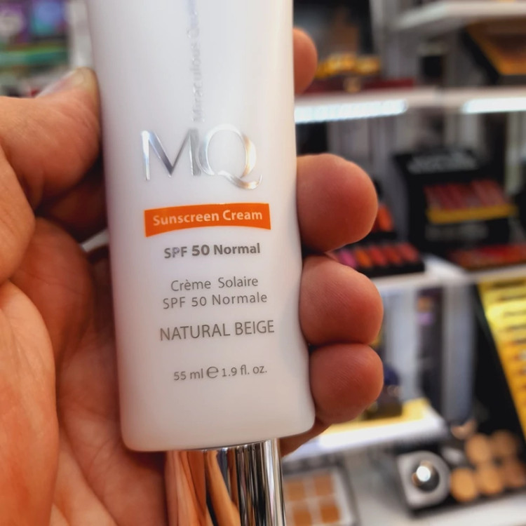 کرم ضدافتاب MQ ام کیو SPF50 نچرال،بژ طبیعی 55 میل انواع پوست