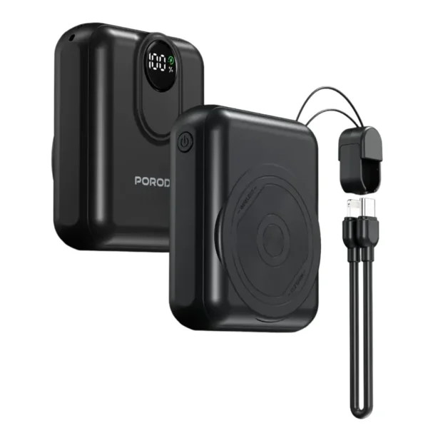 پاوربانک پرودو مدل PB082 ظرفیت 10000 میلیآمپر با شارژ بیسیم MagSafe