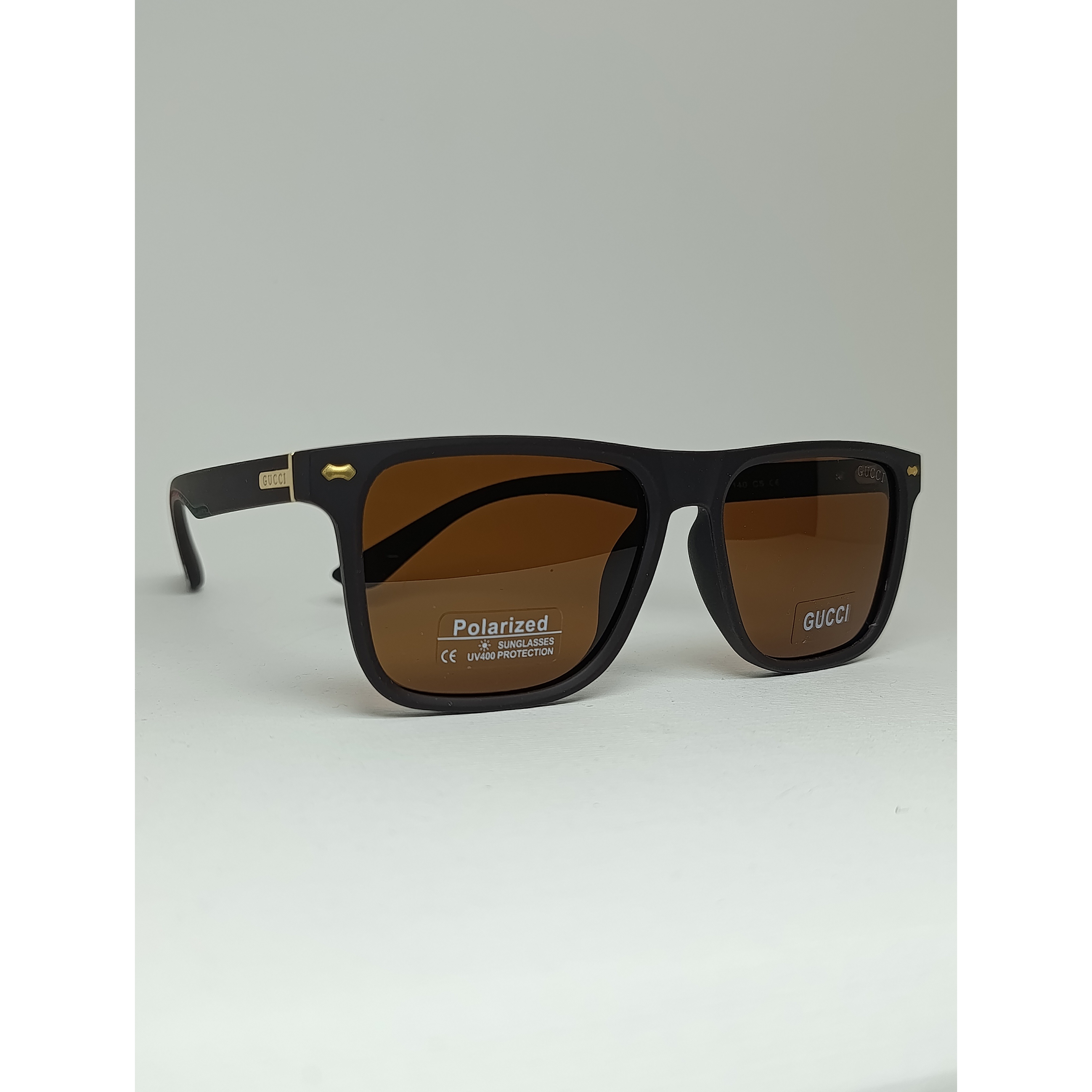 عینک آفتابی مردانه کائوچو مربعی مات gucci