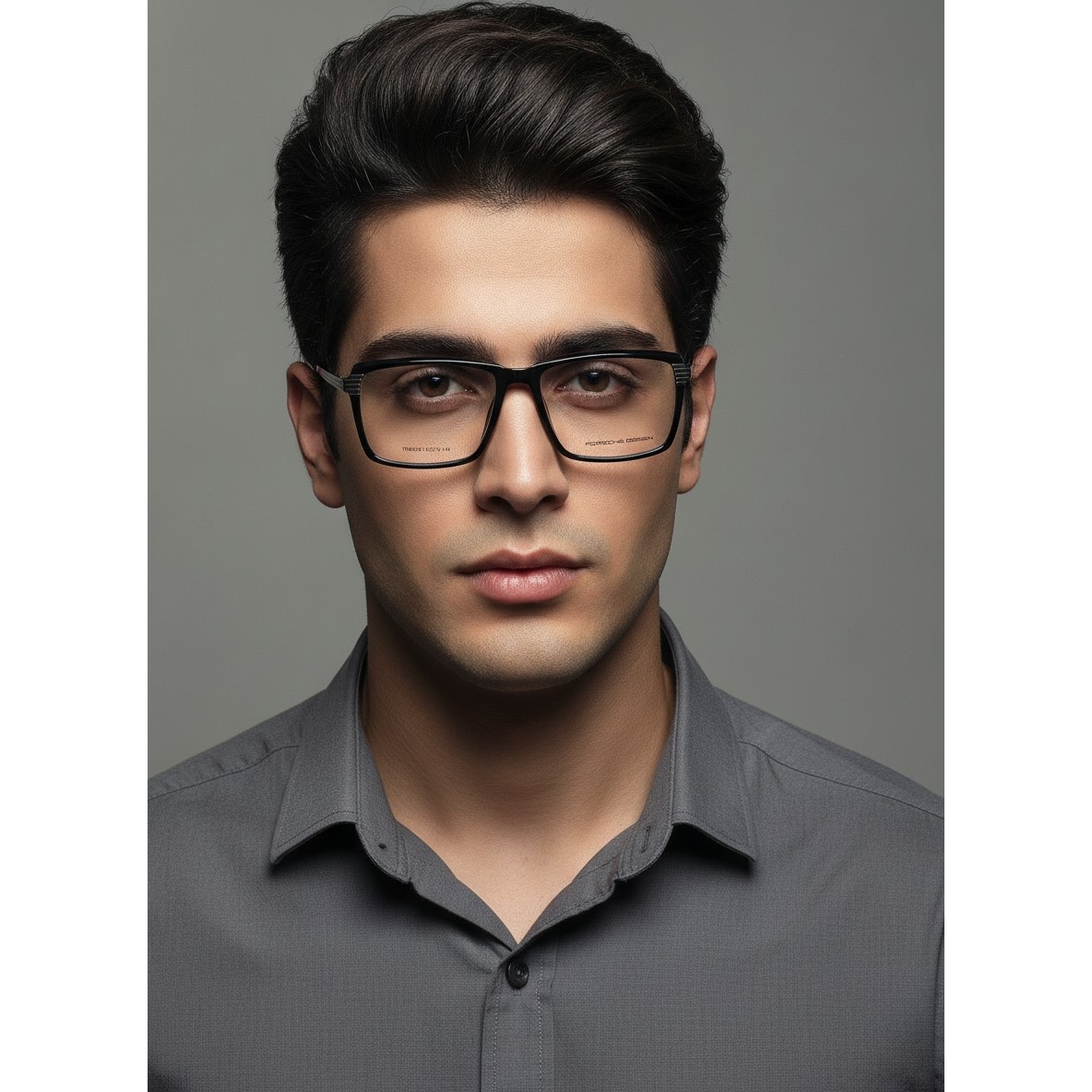 عینک طبی مردانه porsche design مربعی مشکی