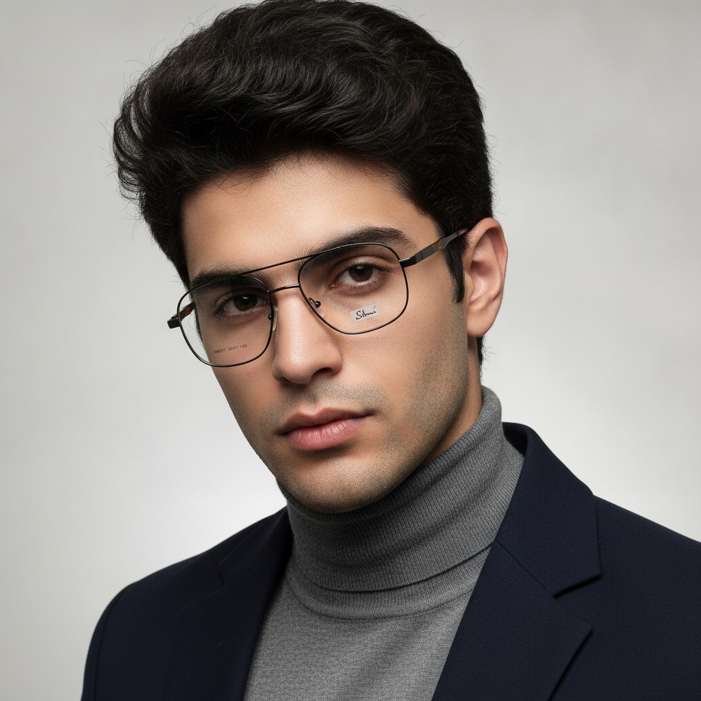 عینک طبی مردانه silmo فلزی مربعی