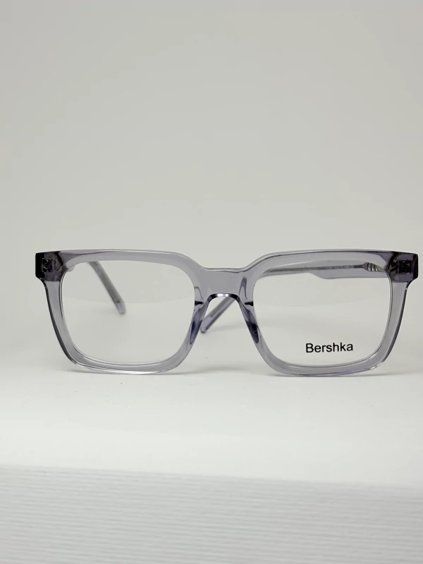 عینک طبی مردانه bershka طوسی شیشه ای ملایم