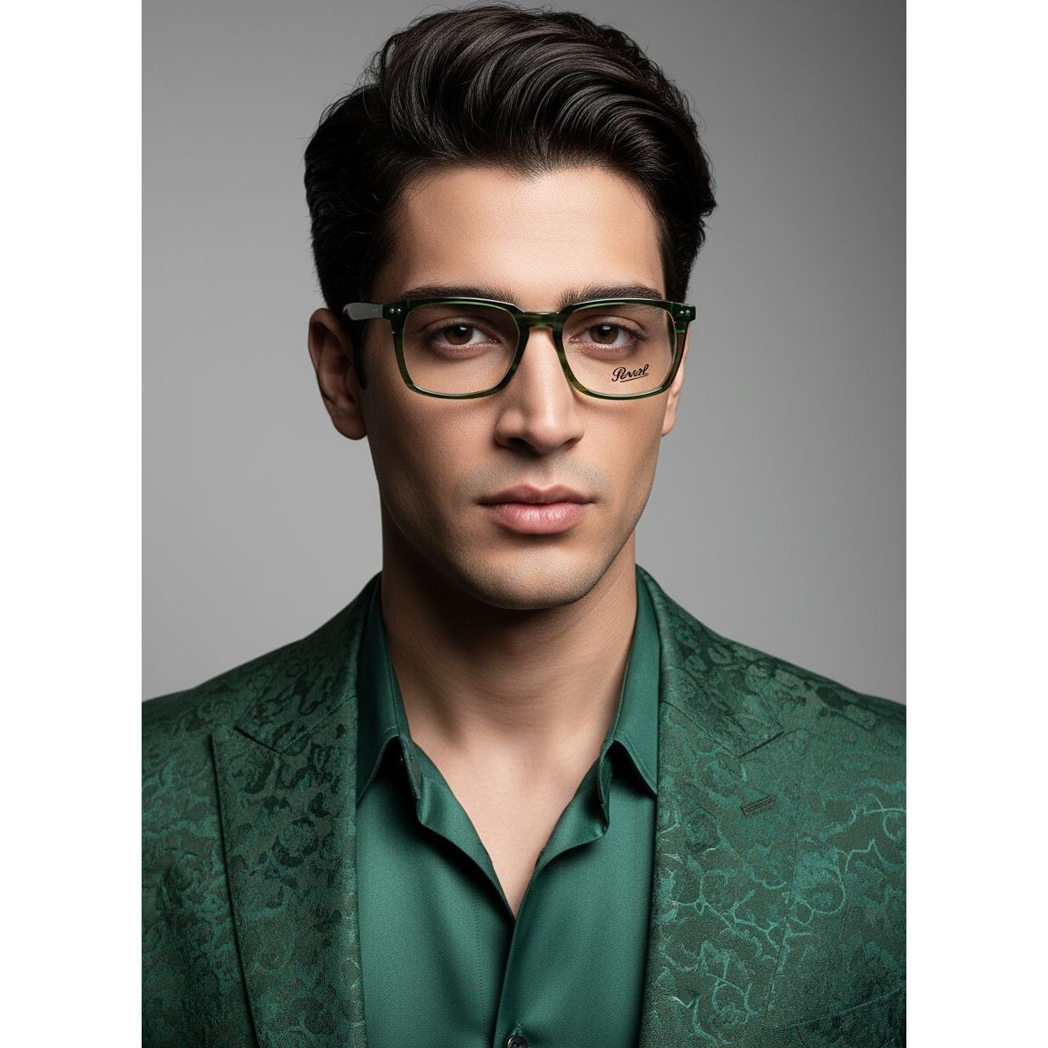 عینک طبی مردانه persol خاص سبز