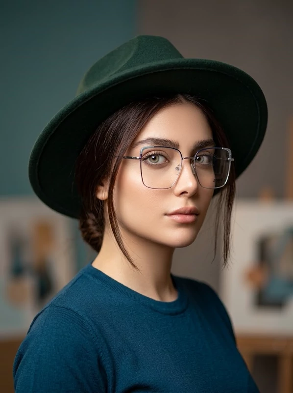 عینک طبی زنانه فلزی zenit مربعی سایز بزرگ
