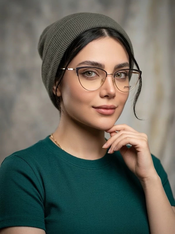 عینک طبی زنانه فلزی zenit گربه ای