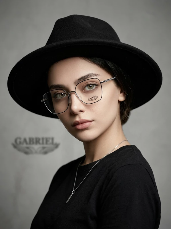 عینک طبی زنانه فلزی Gabriel مربعی