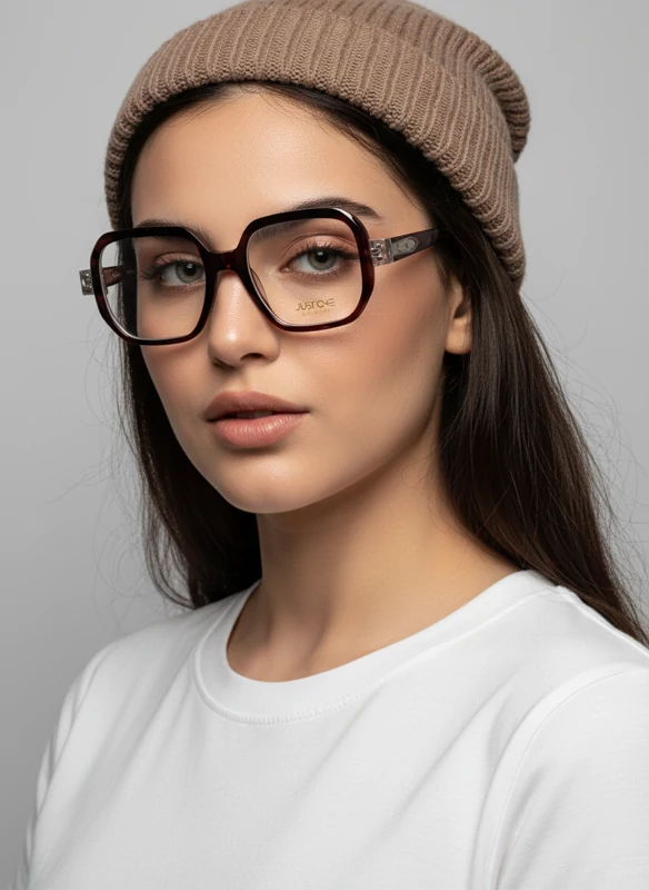 عینک طبی زنانه just one مربعی سایز بزرگ