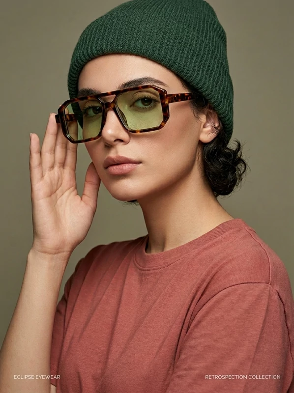 عینک شب زنانه فشن پلنگی