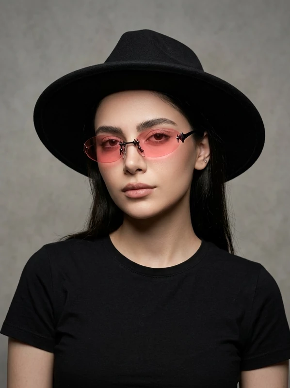 عینک شب زنانه خاص و فشن بدون فریم