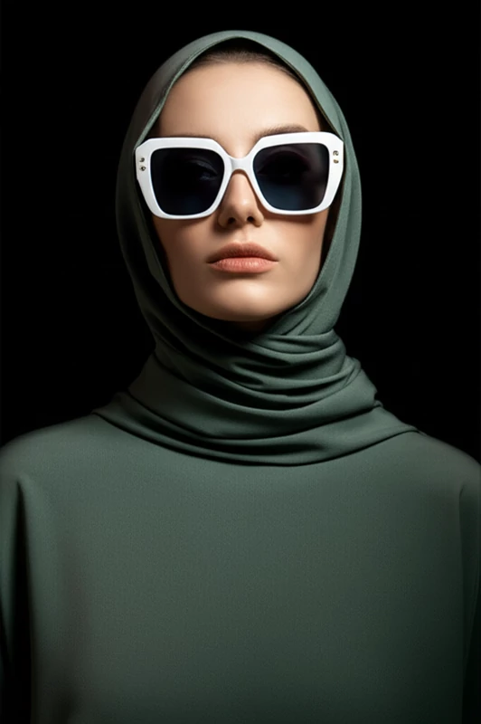 عینک سفید فانتزی زنانه