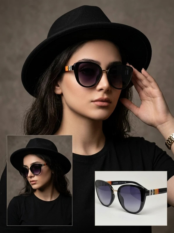 عینک افتابی زنانه گربه ای باربری