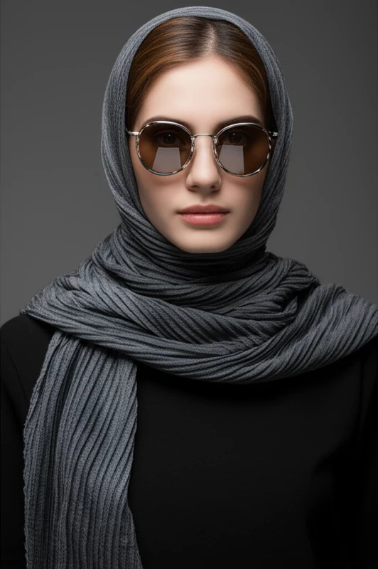 عینک آفتابی فلزی اورجینال گرد قهوه ای