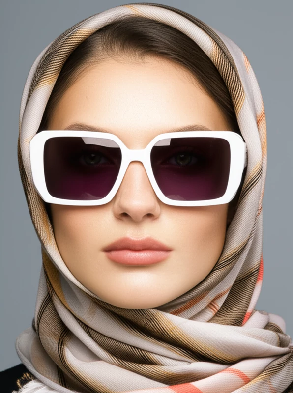 عینک آفتابی سفید