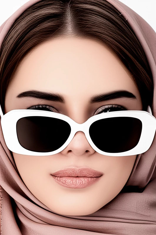 عینک آفتابی زنانه فشن سفید