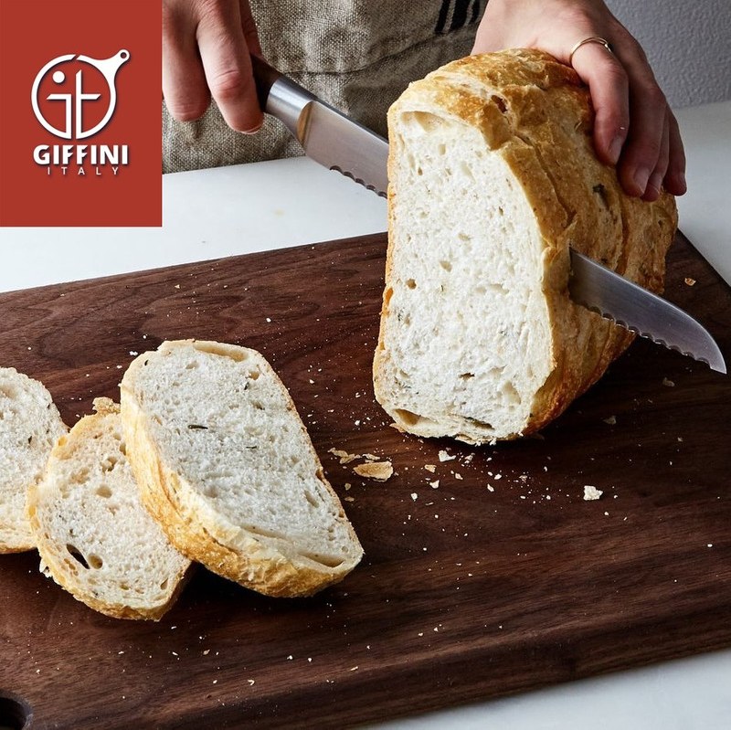 چاقو آشپزخانه اره ایی جی فی نی GIFFINI مشکی مدل G-04