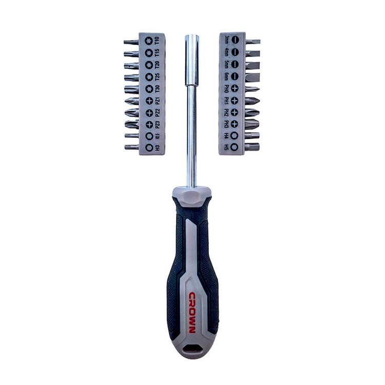 سری پیچ گوشتی کرون مدل CPHBH-AXA21 مجموعه 21 عددی توس