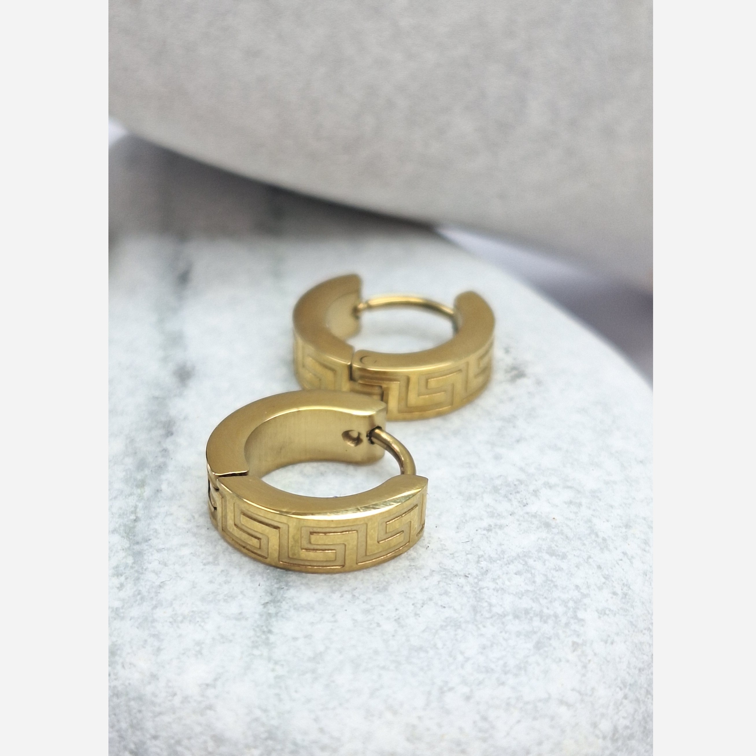 گوشواره طلایی طرح VERSACE ژوپینگ کد 317070210