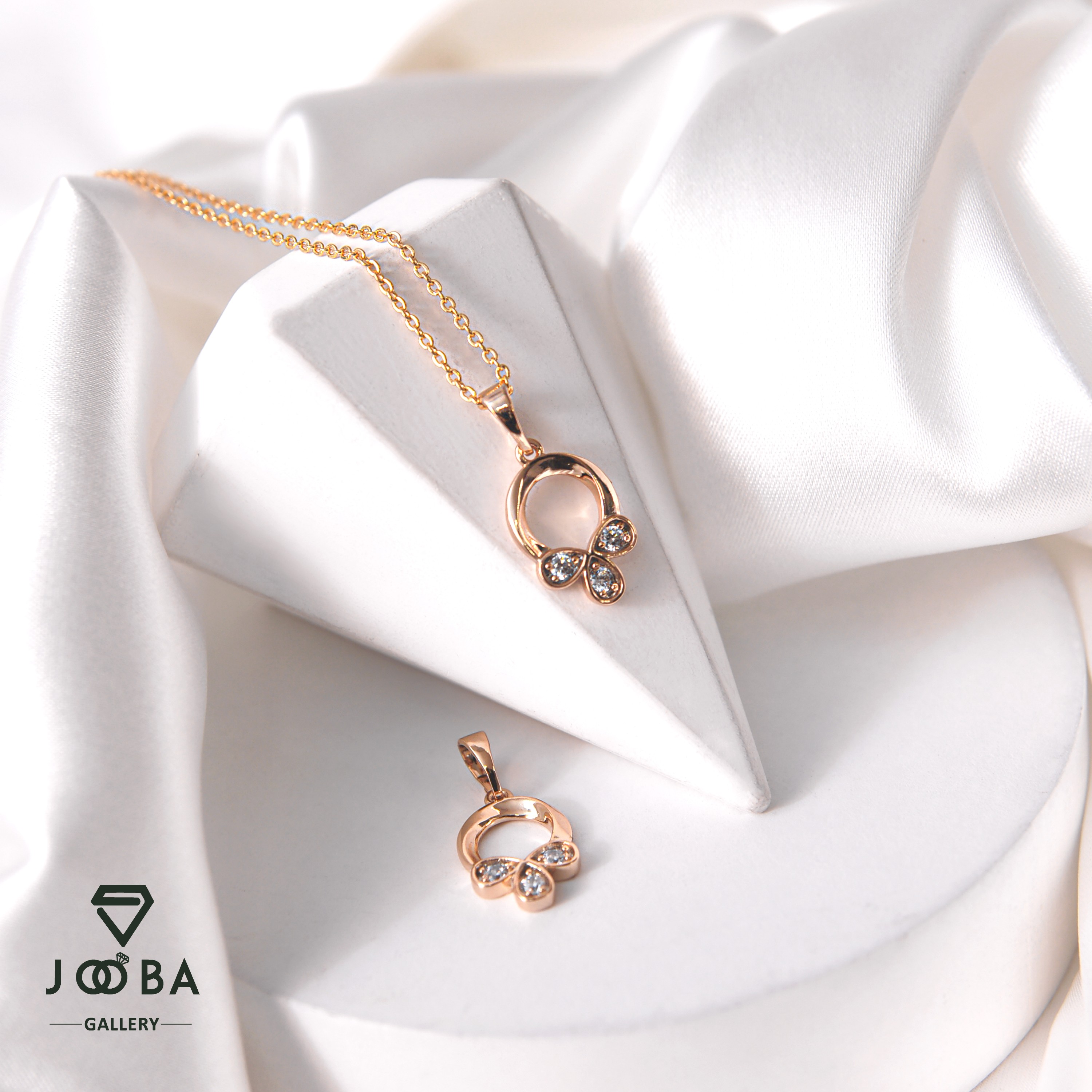 آویز نگینی طلایی ژوپینگ106038420