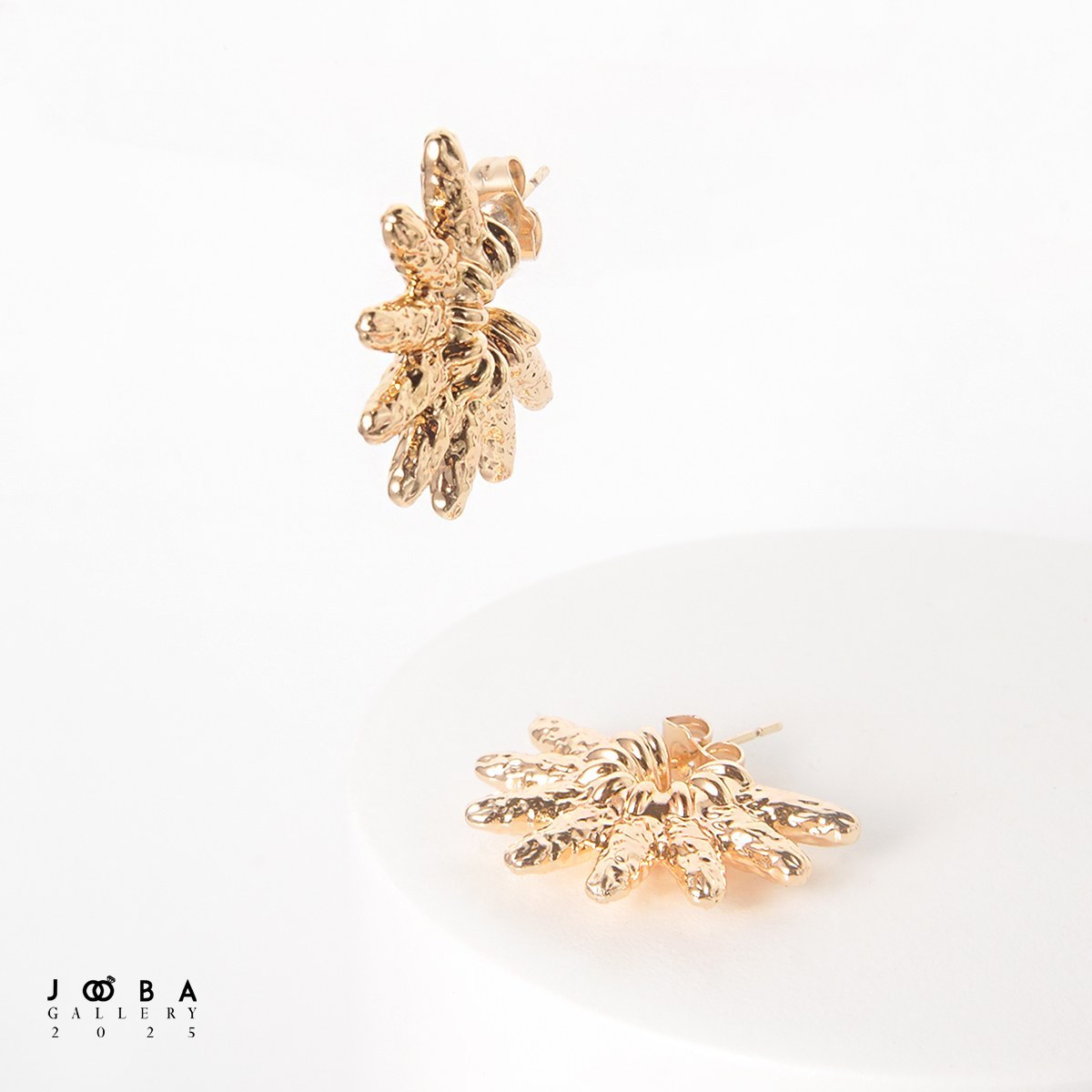 گوشواره میخی طرح خورشید ژوپینگ رنگ ثابت ضد حساسیت