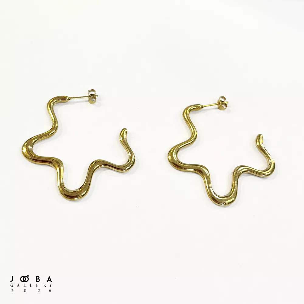 گوشواره ستاره طلایی ژوپینگ کد 318080245