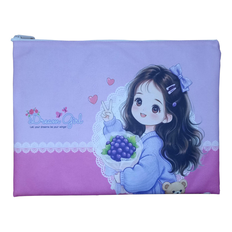 پوشه زیپدار مدل پارچه ای مخملی کد DR4501 سایز A4 af 65