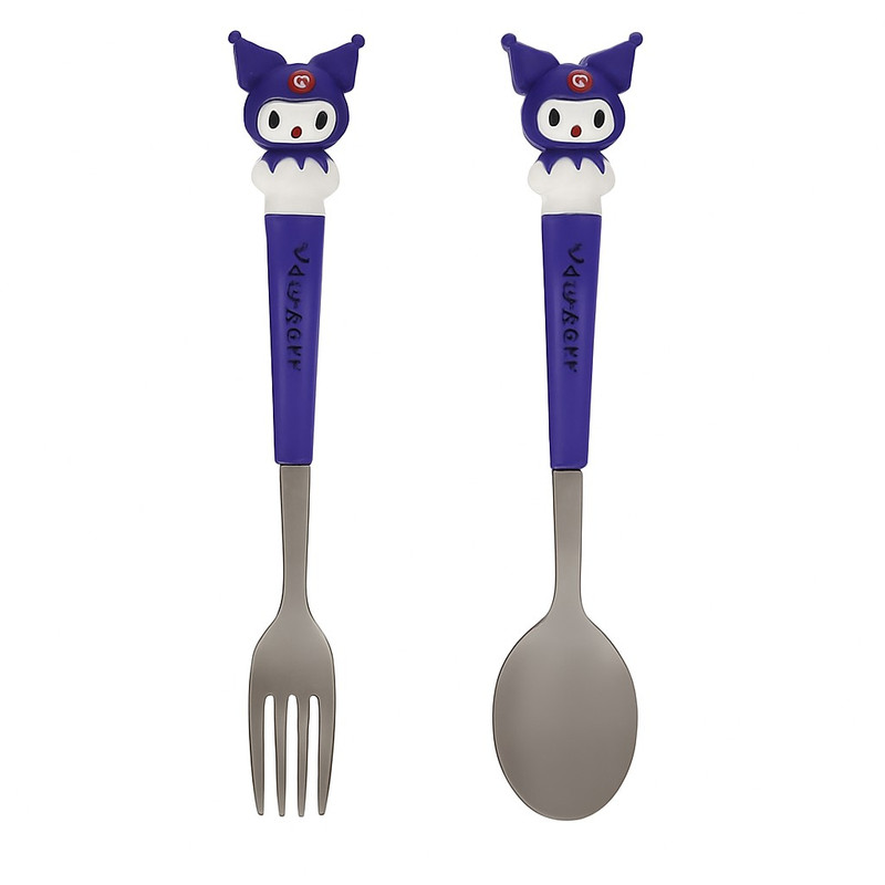 ست قاشق چنگال کودک مدل کورومی کد 65 af 65