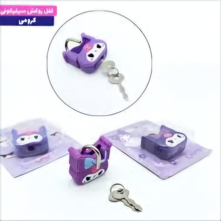 قفل مدل سیلیکونی فانتزی کرومی af 65