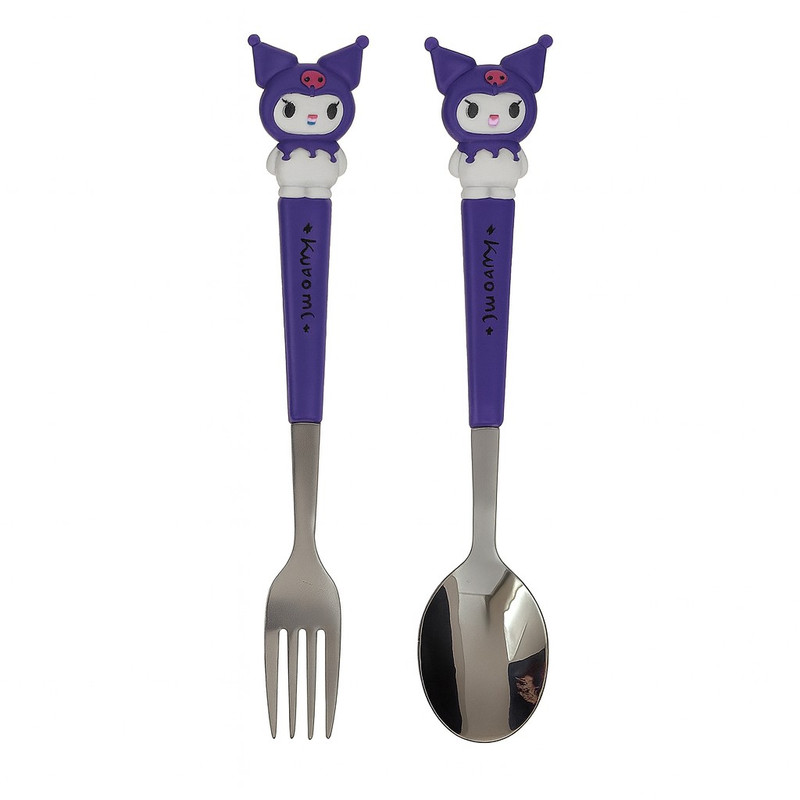 ست قاشق چنگال کودک مدل کورومی کد 65 5e6