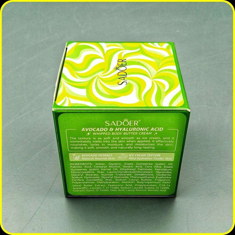 کره بدن سادور 180 گرم با رایحههای متنوع | SADOER Body Butter & Body Lotion