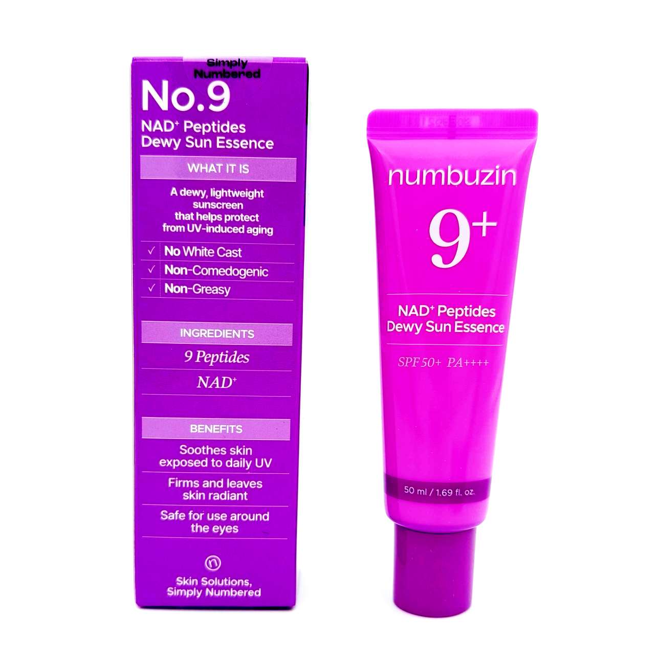 اسنس ضد آفتاب رطوبتدهنده No.9 NAD Peptides Dewy Sun Essence | حجم 50 میلی لیتر | نانبوزین