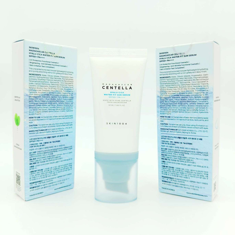 سرم ضد آفتاب هیالورونیک سنتلا مدل Madagascar Centella Hyalu-Cica Water-Fit Sunscreen SPF50+ PA++++ حجم 50 میلی لیتر