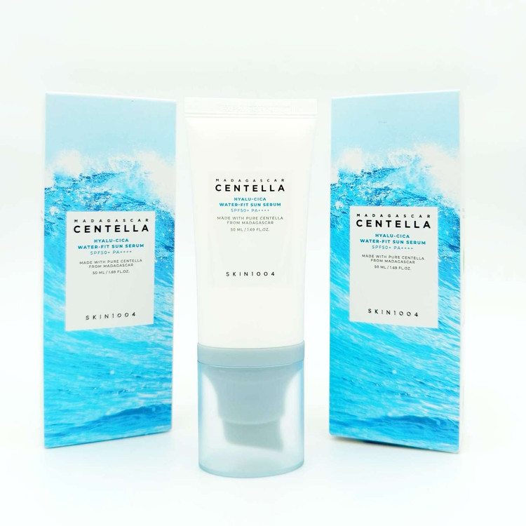 سرم ضد آفتاب هیالورونیک سنتلا مدل Madagascar Centella Hyalu-Cica Water-Fit Sunscreen SPF50+ PA++++ حجم 50 میلی لیتر