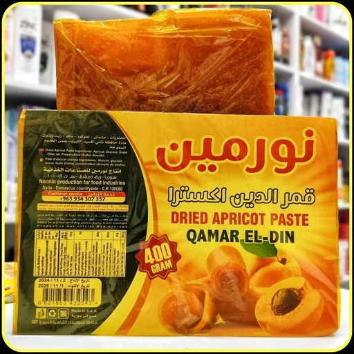 لواشک زردآلو قمرالدین نورمین Normin Qamar El-Din – وزن 400 گرم