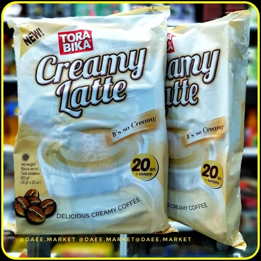 قهوه فوری ترابیکا کرمی لاته بسته 20 عددی | Tora Bika Creamy Latte