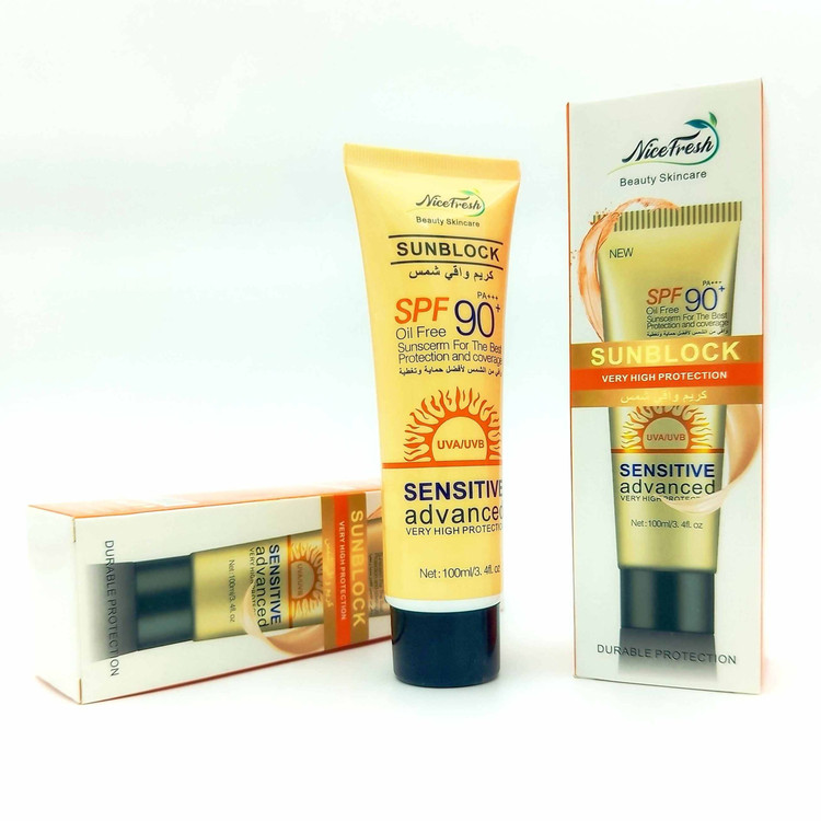 کرم ضد آفتاب نایس فرش Nicefresh Sunblock Sensitive Advanced SPF 90