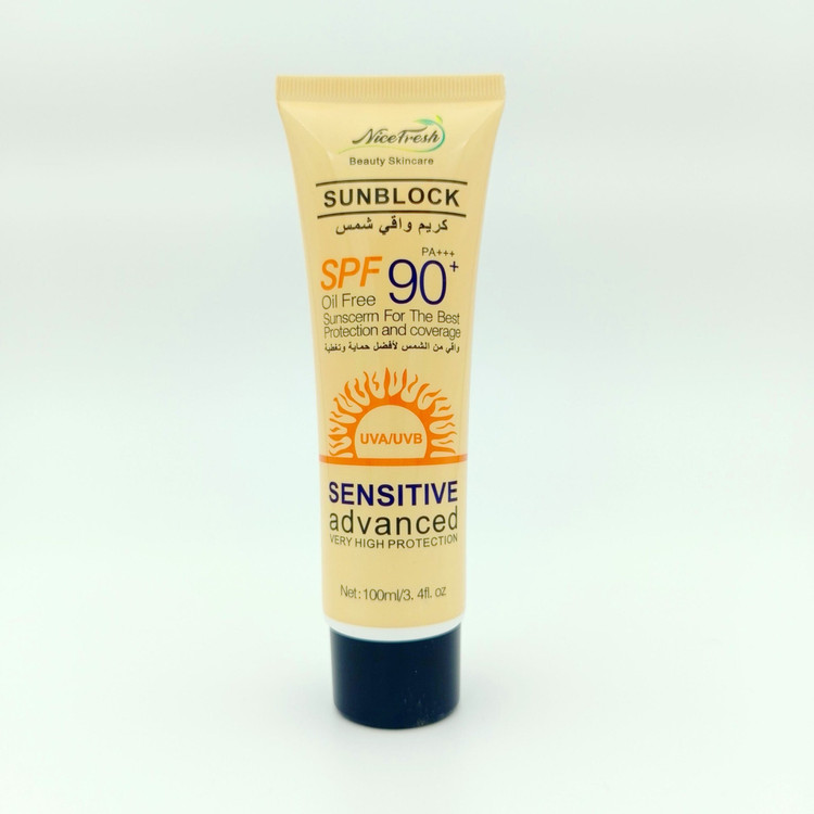 کرم ضد آفتاب نایس فرش Nicefresh Sunblock Sensitive Advanced SPF 90