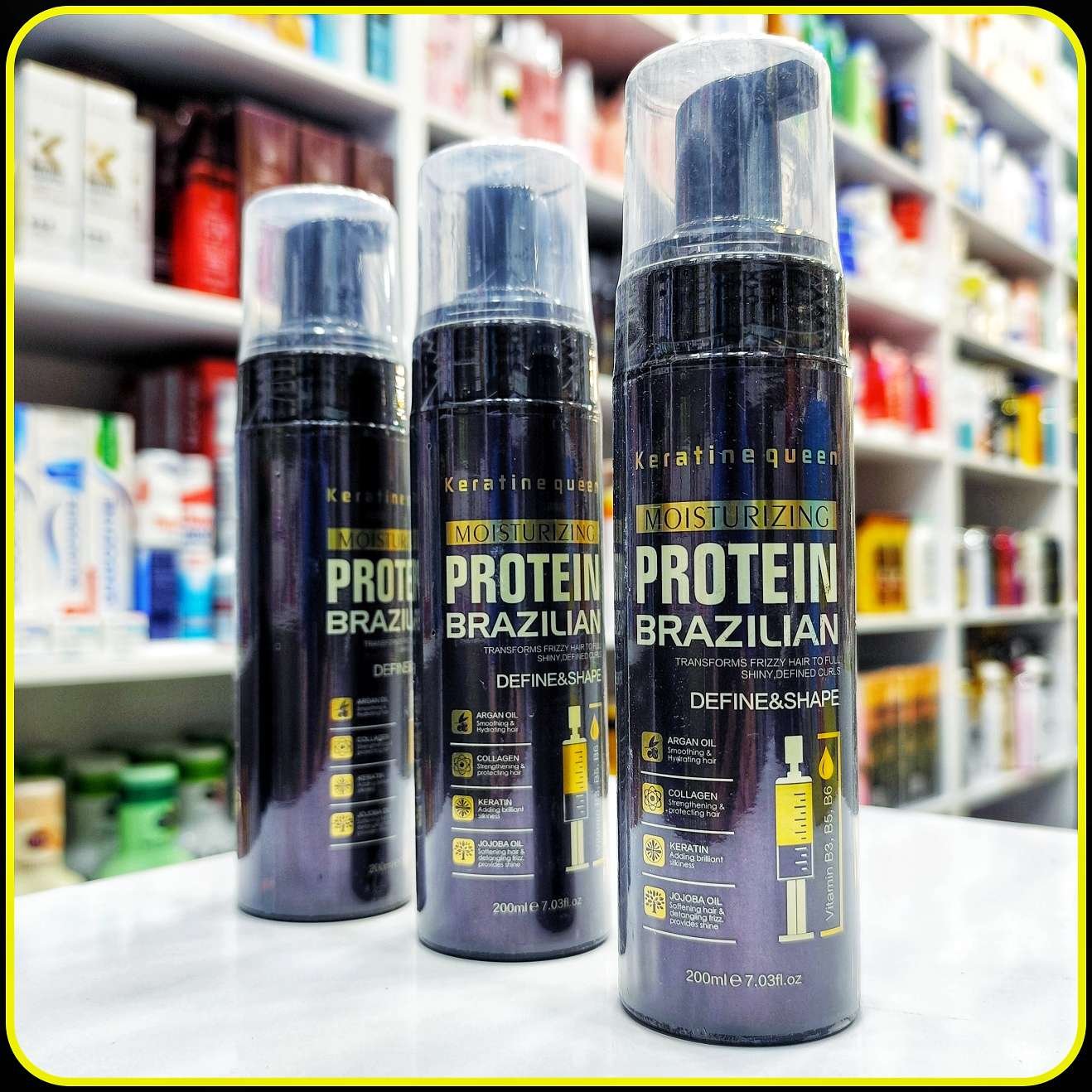پروتئین برزیلی مرطوبکننده کراتین کویین 200 میلیلیتر | Keratine Queen Moisturizing Protein Brazilian Define & Shape