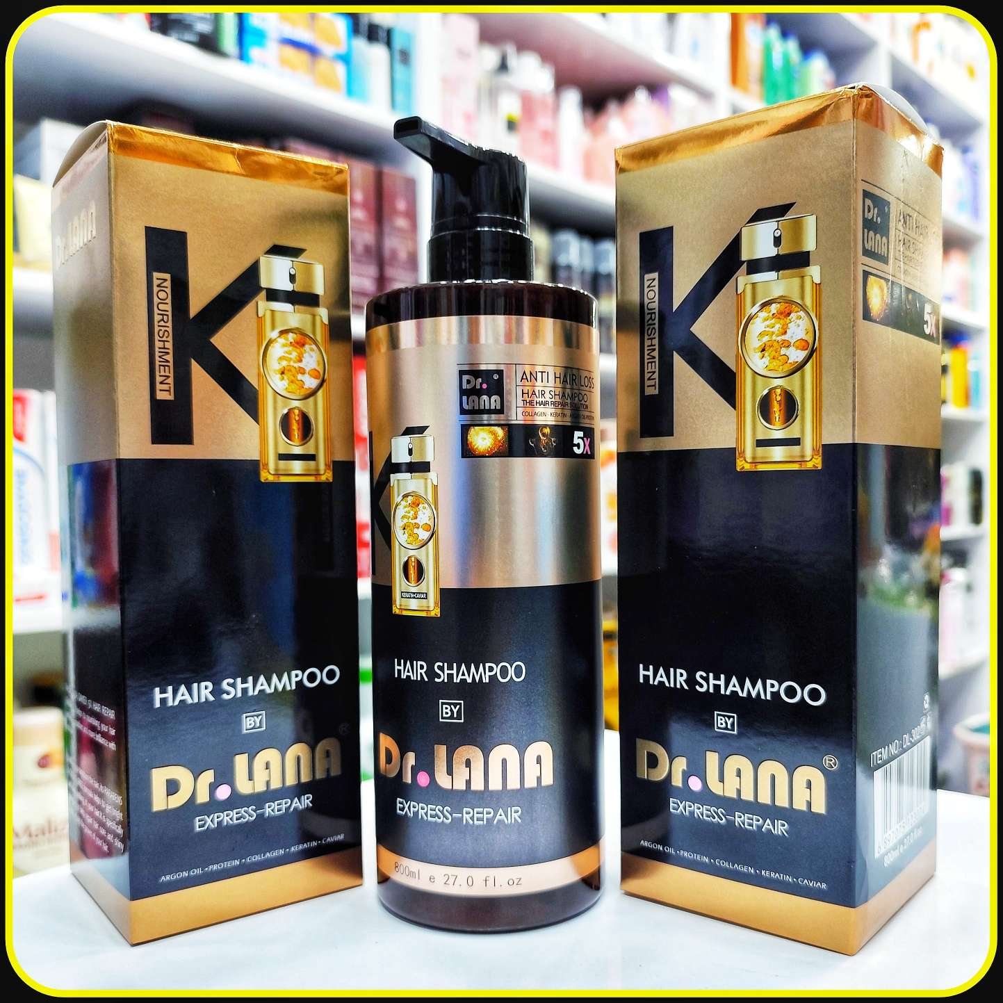 شامپو ضد ریزش مو دکتر لانا و ترمیمکننده 800 میلیلیتر | Dr. Lana Anti Hair Loss Hair Shampoo Express Repair