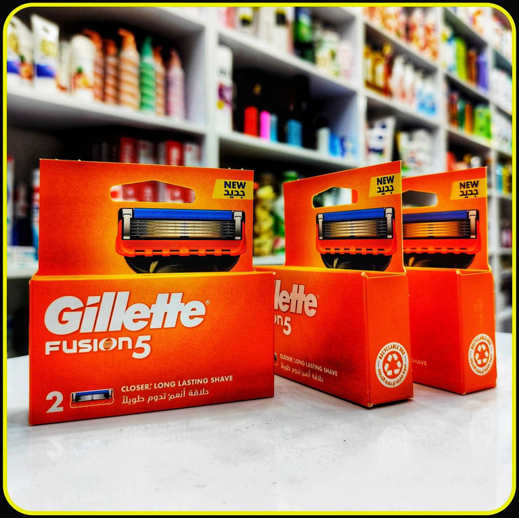 تیغ یدک ژیلت فیوژن 5 – بسته 2 عددی – اصلاح نزدیکتر و ماندگار Gillette Fusion5