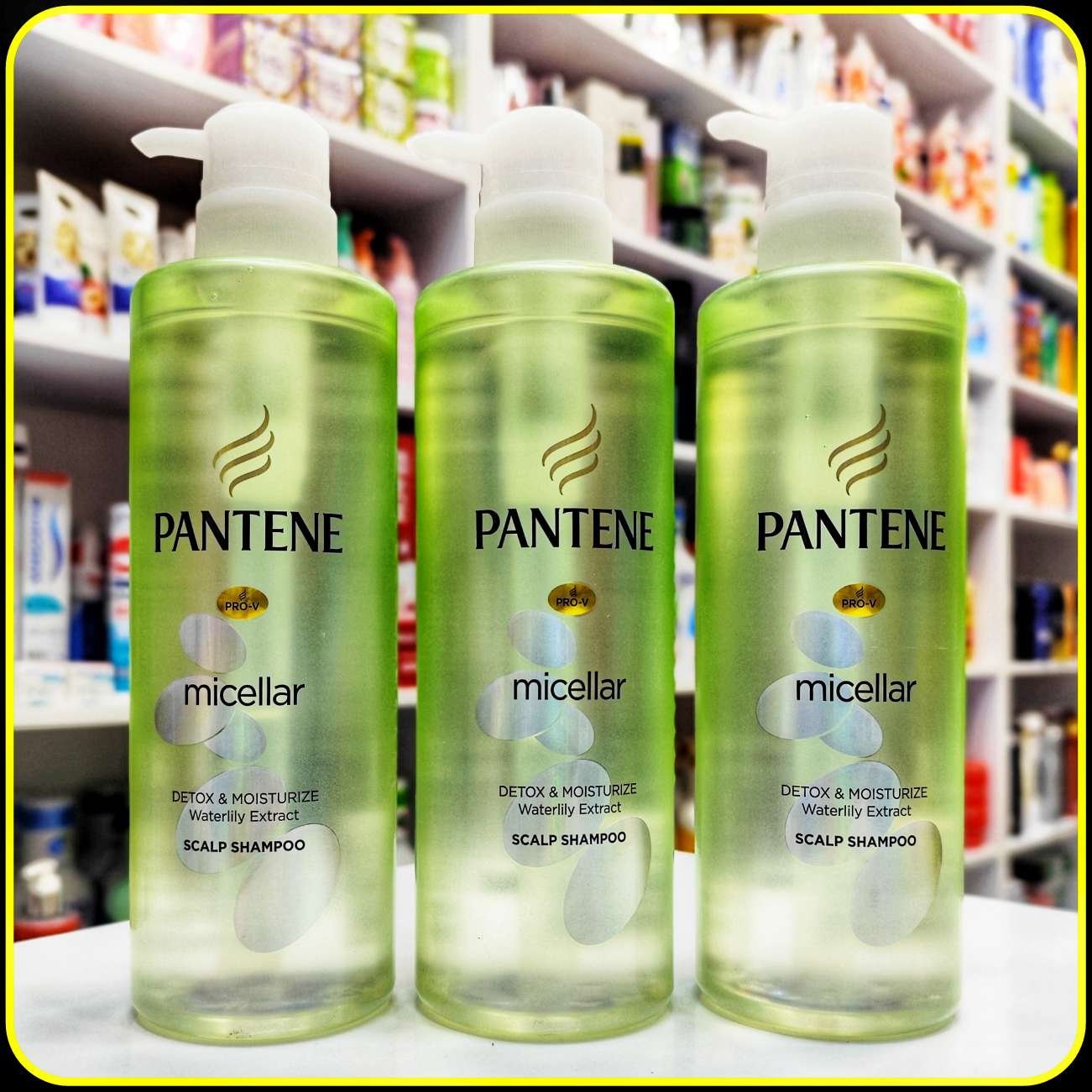 شامپو میسلار پنتن دتوکس و مرطوبکننده با عصاره نیلوفر آبی Pantene Micellar Detox and Moisturize Scalp Shampoo 530ml