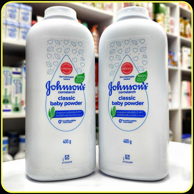 پودر بچه جانسون کورناستارچ 400 گرم | Johnson’s Cornstarch Classic Baby Powder