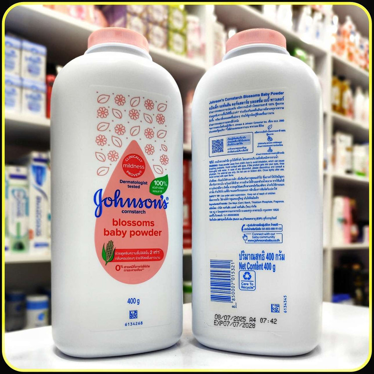 پودر بچه جانسونز کورناستارچ بلوسومز 500 گرم | Johnson’s Cornstarch Blossoms Baby Powder