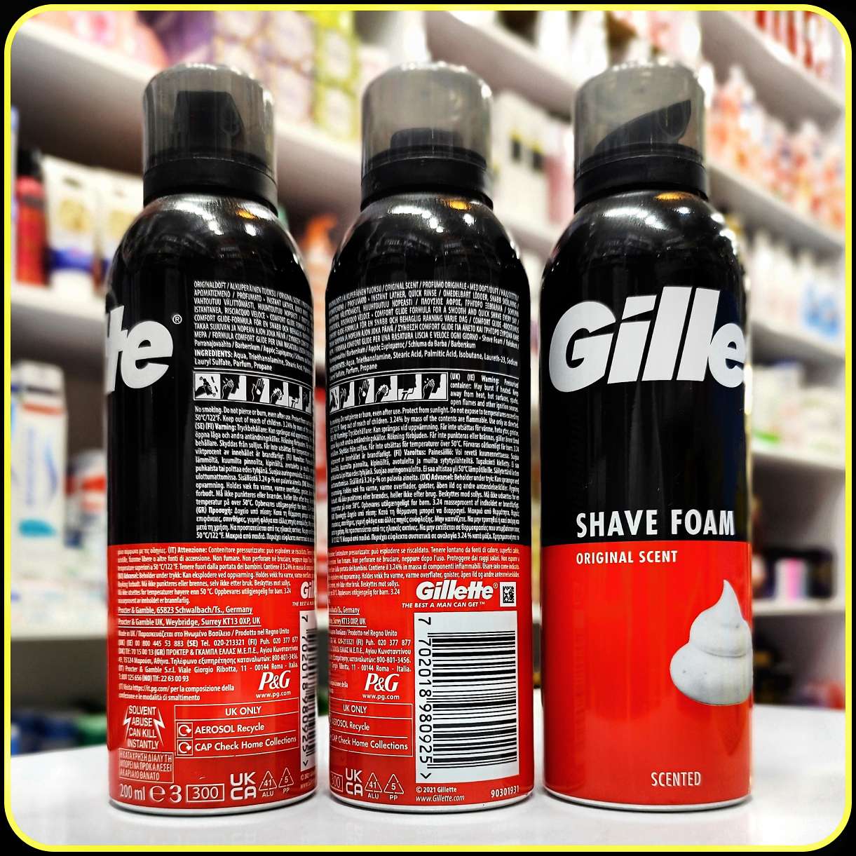 فوم اصلاح ژیلت Gillette Shave Foam Original Scent حجم 200 میلیلیتر