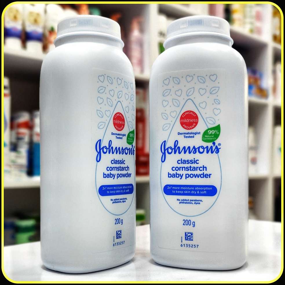 پودر بچه جانسون کلاسیک 200 گرم | Johnson's Classic Cornstarch Baby Powder