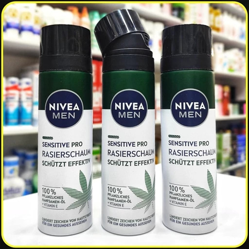 فوم اصلاح نیوآ من Sensitive Pro مخصوص پوست حساس حجم 200 میلیلیتر | NIVEA MEN Sensitive Pro Rasierschaum