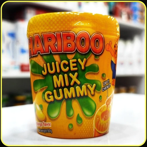 پاستیل هاریبو جوسی میکس 60 گرم | Haribo Juicy Mix Gummy Mango Flavor
