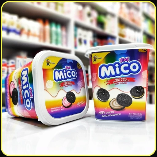 بیسکویت ساندویچی Tiny Mico | بیسکویت کرمدار میکو تاینی با طعم دلپذیر